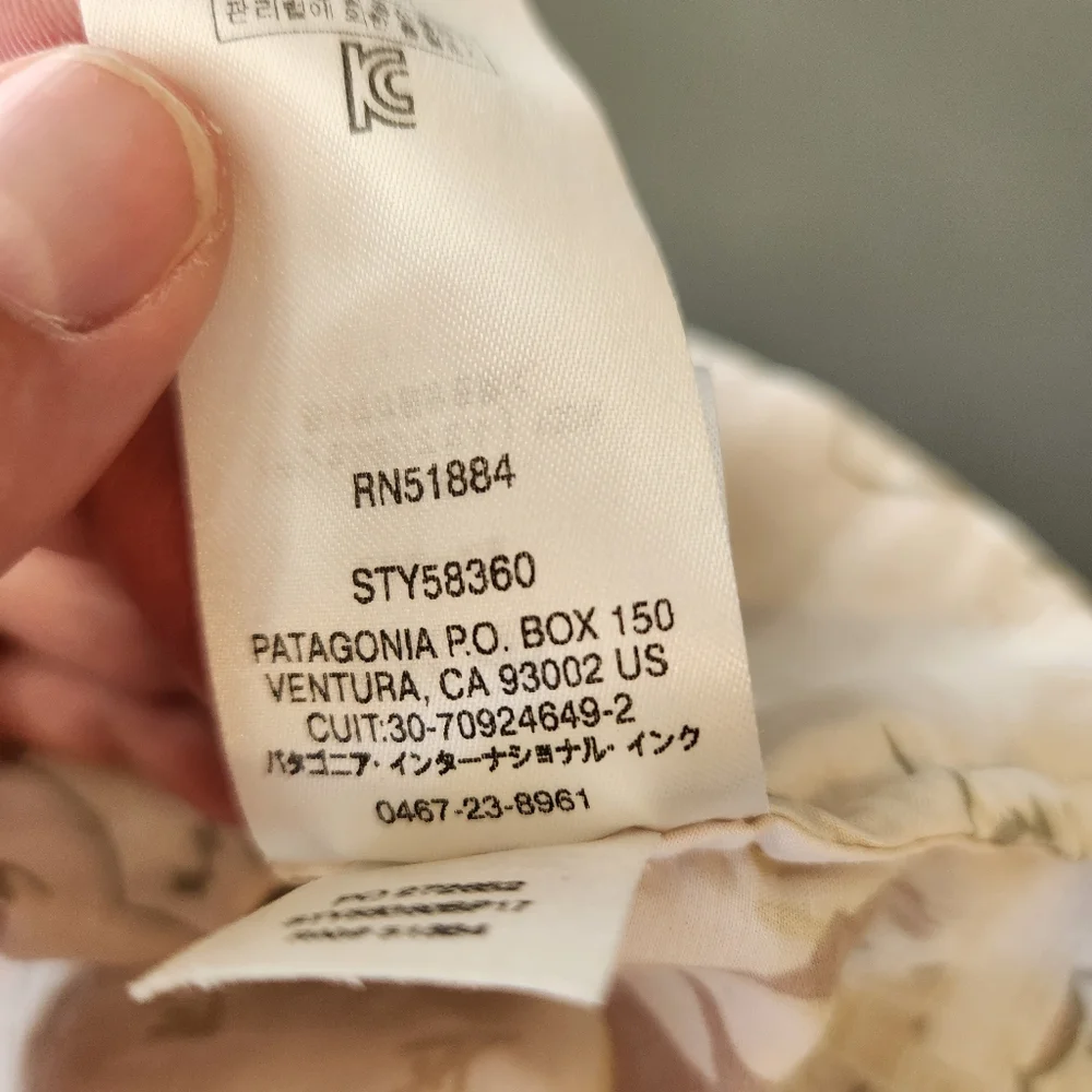 Patagonia Women's Limited Edition Pataloha Dress Size M Voyage Cream Hawaiian - Picture 13 of 15